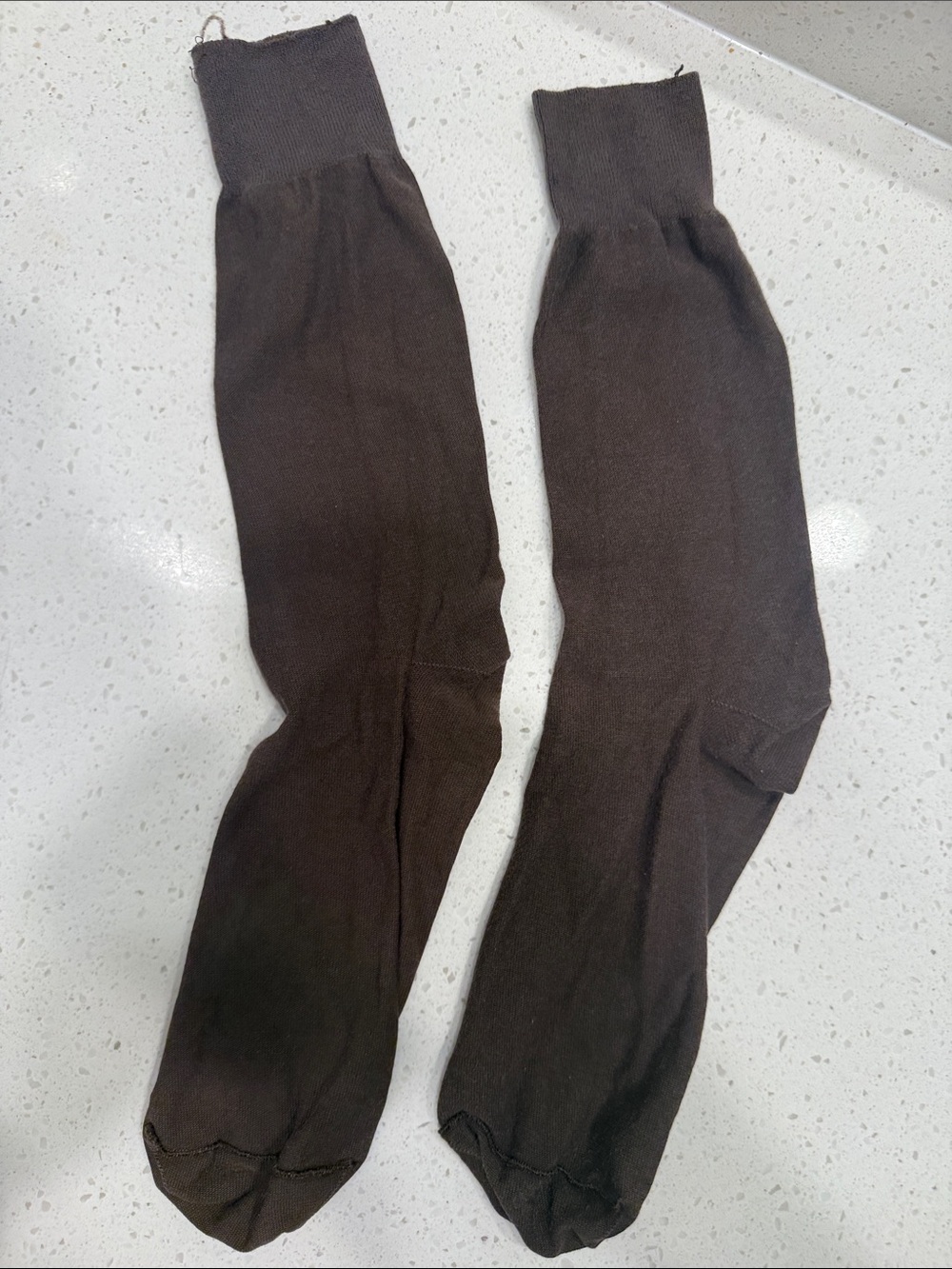 Men's Brown Ribbed Dress Socks - Classic Comfort